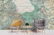 3D Classic World Map Wall Mural Wallpaper ZY D23- Jess Art Decoration