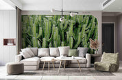 3D Green Cactus Background Wall Mural Wallpaper SWW2966- Jess Art Decoration