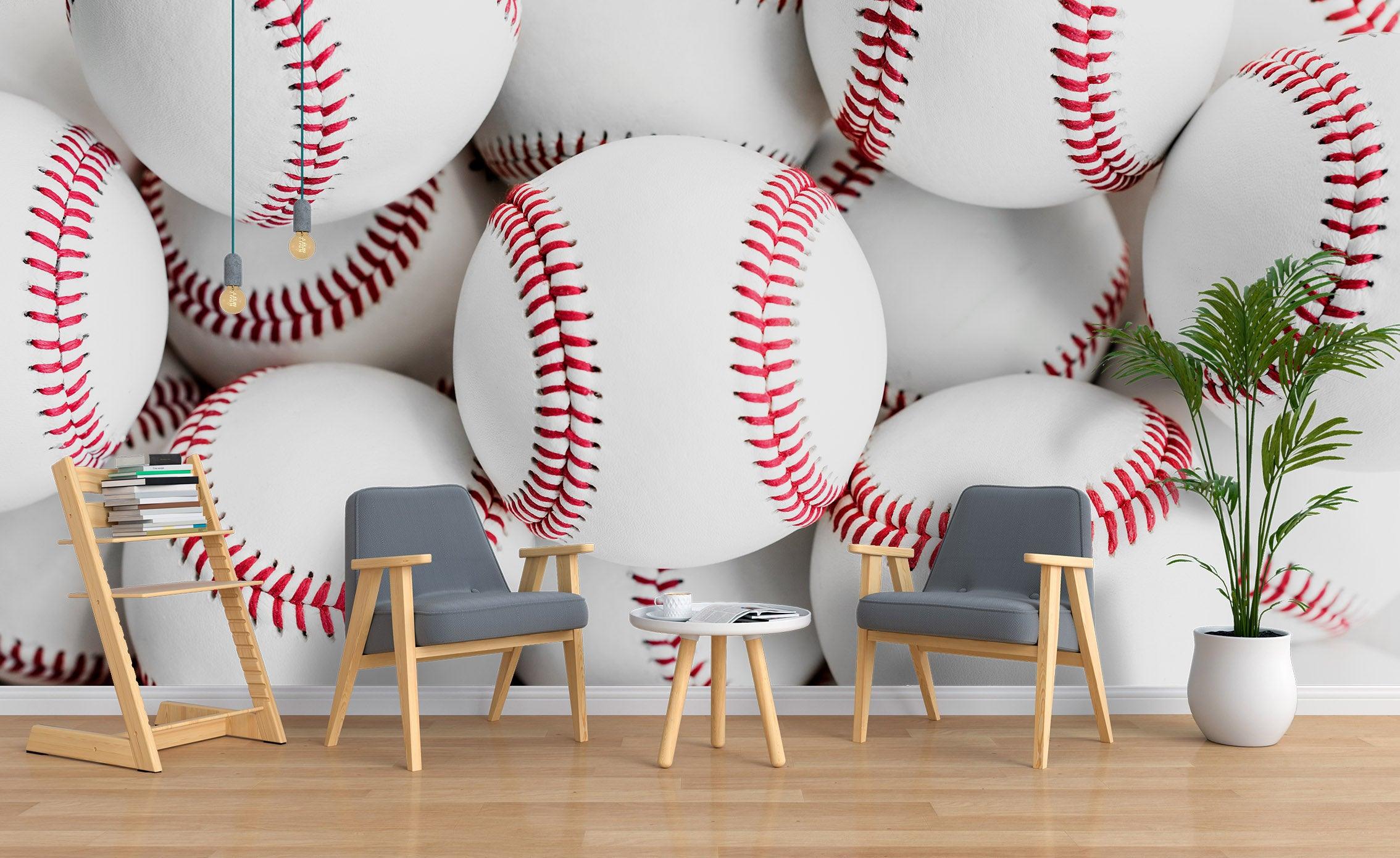 3D Baseball Pattern Wall Mural Wallpaper 64- Jess Art Decoration
