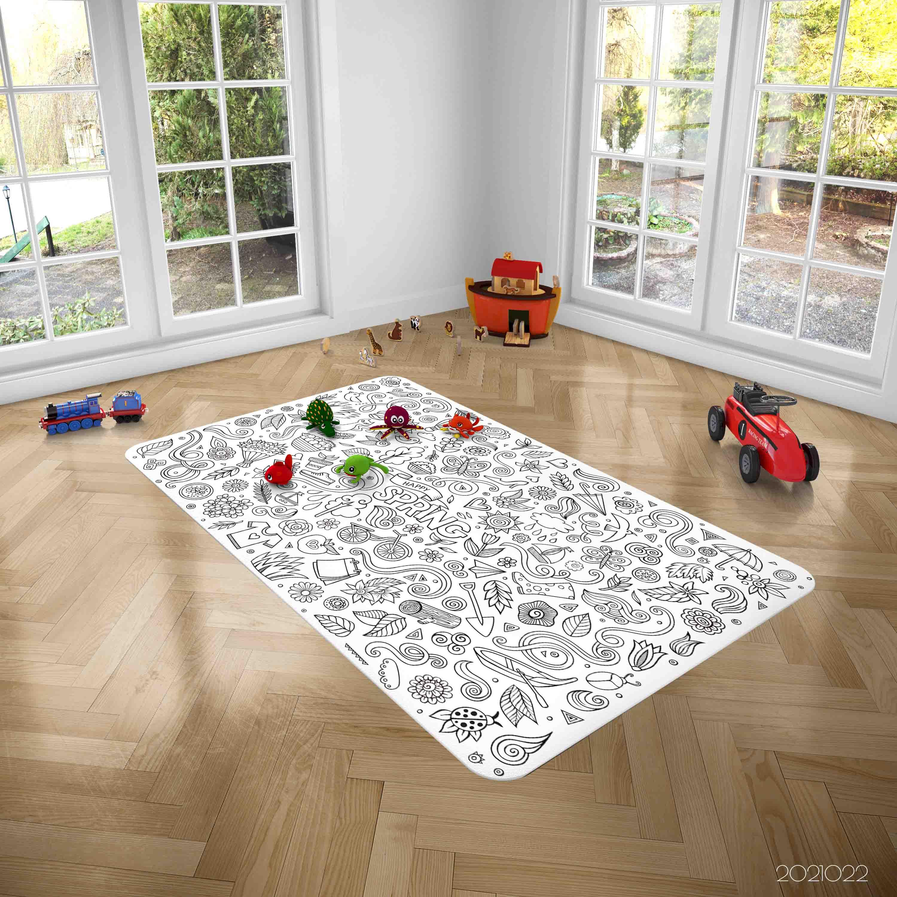 3D Funny Illustration Art Doodle Non-Slip Rug Mat 113- Jess Art Decoration