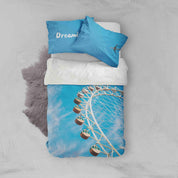 3D Blue Sky Ferris Wheel Quilt Cover Set Bedding Set Pillowcases 114- Jess Art Decoration