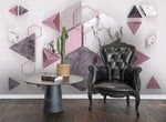 3D Marbling Geometric Triangle Hexagon Wall Mural Wallpaper 51- Jess Art Decoration