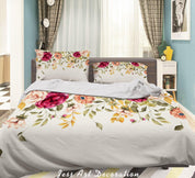 3D Watercolor Color Floral Quilt Cover Set Bedding Set Duvet Cover Pillowcases 132- Jess Art Decoration