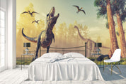 3D Dinosaur Primeval Forest Wall Mural Wallpaper 56- Jess Art Decoration