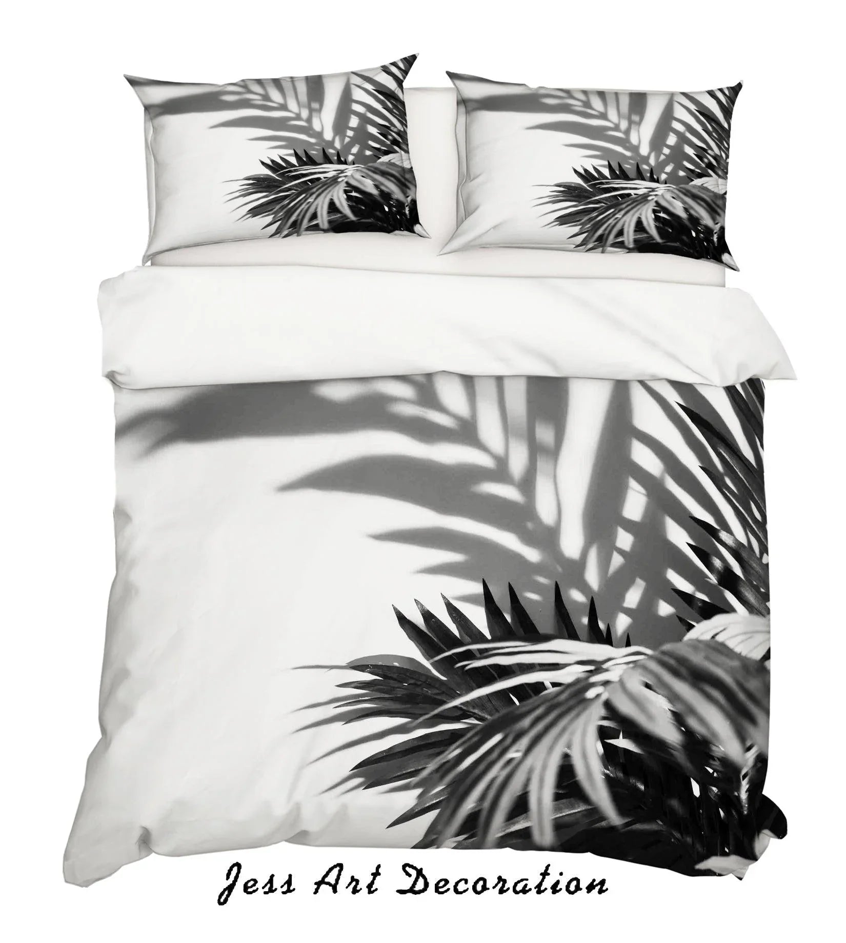 3D Leaves Quilt Cover Set Bedding Set Pillowcases 89- Jess Art Decoration