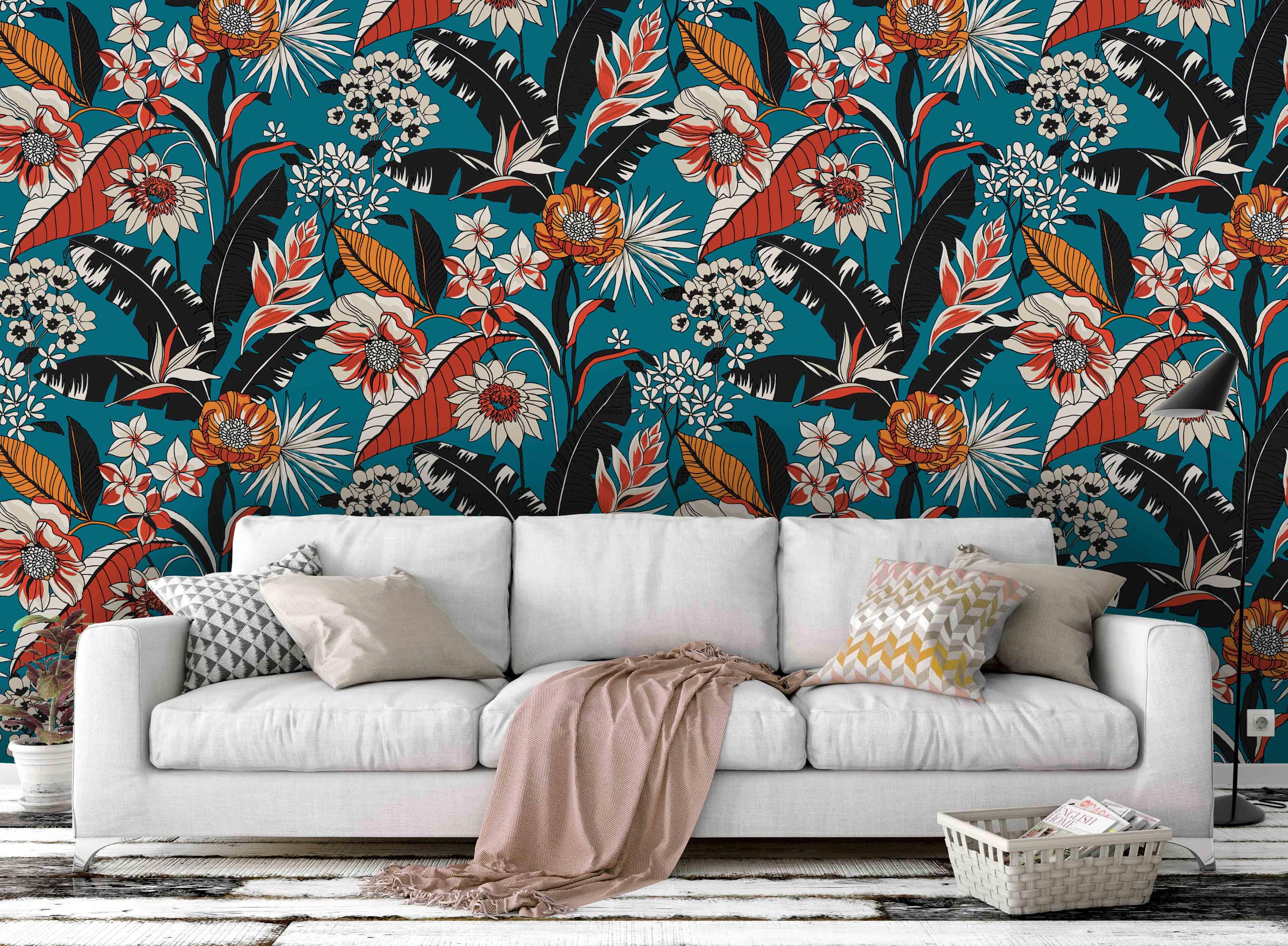 3D Floral Leaves Wall Mural Wallpaper 87- Jess Art Decoration