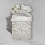 3D White Rose Quilt Cover Set Bedding Set Pillowcases 71- Jess Art Decoration
