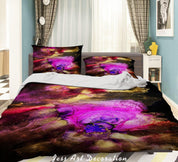 3D Abstract Color Marble Quilt Cover Set Bedding Set Duvet Cover Pillowcases 304- Jess Art Decoration