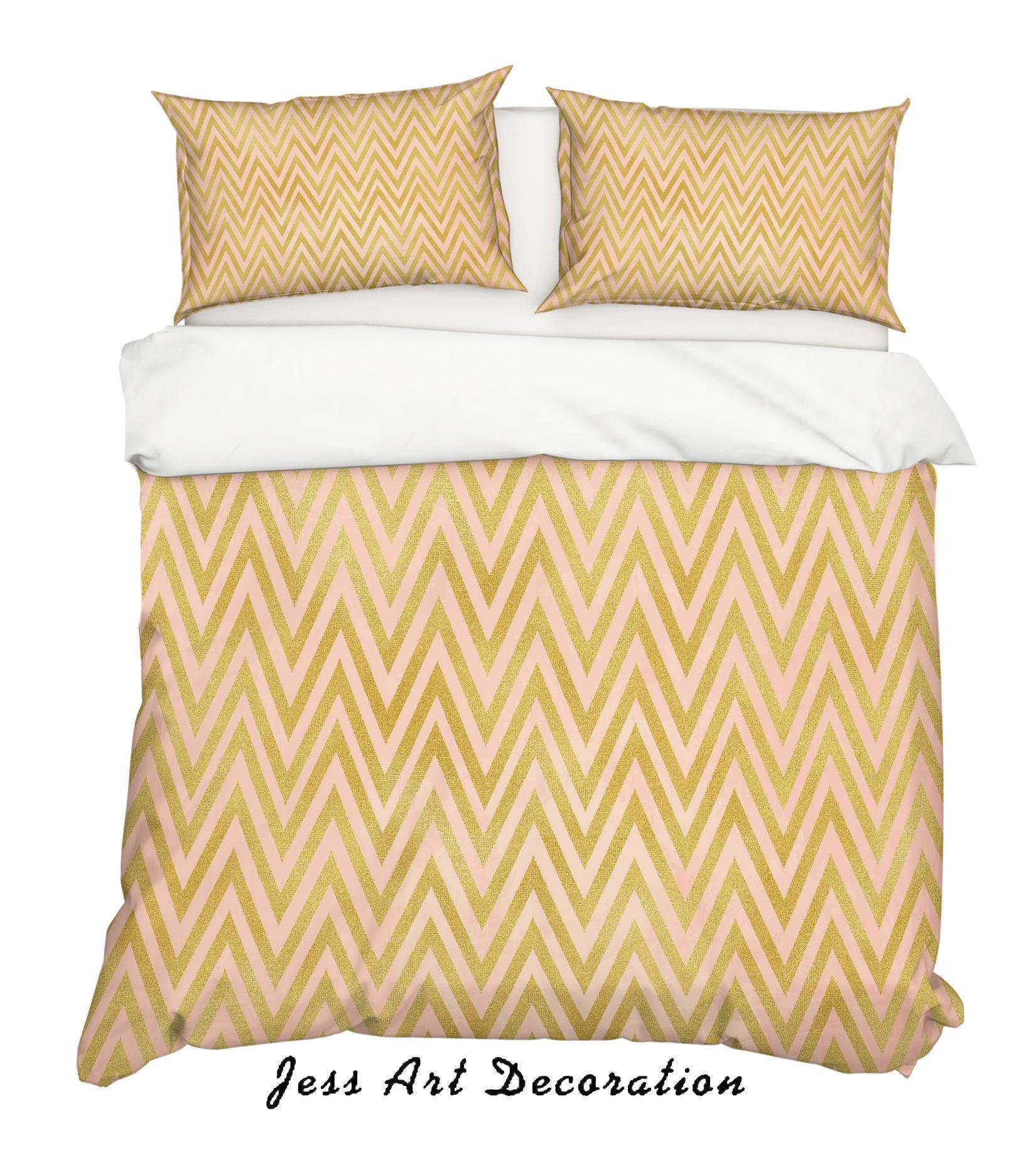 3D Abstract Geometry Quilt Cover Set Bedding Set Pillowcases 20- Jess Art Decoration