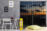 3D City Building Horizon Evening Curtains and Drapes GD 2943- Jess Art Decoration