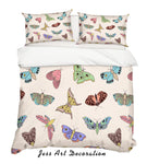 3D Cartoon Color Butterfly Quilt Cover Set Bedding Set Pillowcases 108- Jess Art Decoration