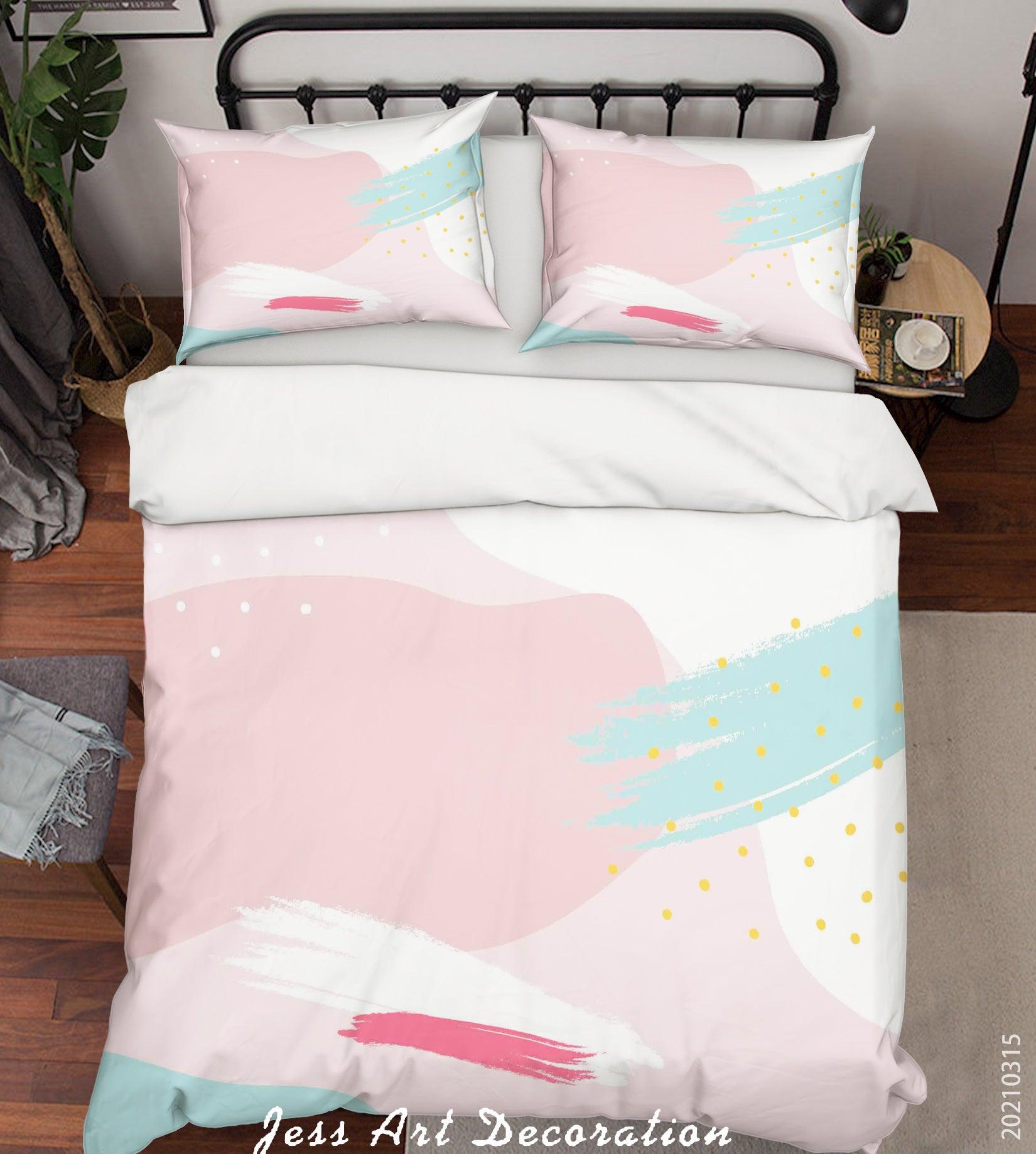 3D Abstract Color Graffiti Quilt Cover Set Bedding Set Duvet Cover Pillowcases 59- Jess Art Decoration