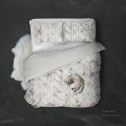 3D Marble Golden Lines Quilt Cover Set Bedding Set Pillowcases 95- Jess Art Decoration
