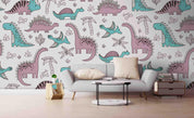 3D Cartoon Dinosaur Wall Mural Wallpaper 61- Jess Art Decoration