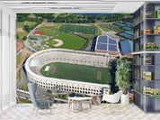 3D Harvard Stadium Boston Wall Mural Wallpaper GD 1442- Jess Art Decoration