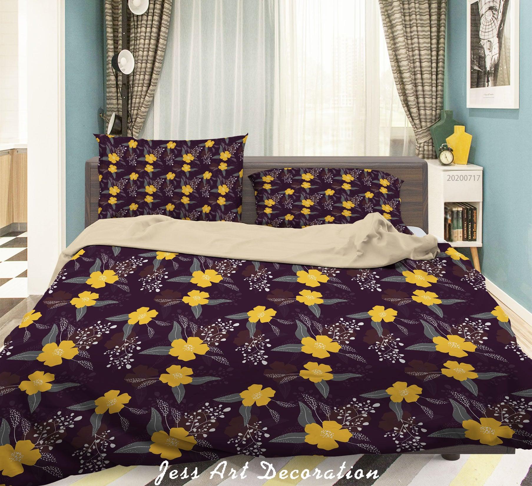 3D Vintage Floral Quilt Cover Set Bedding Set Duvet Cover Pillowcases WJ 1612- Jess Art Decoration