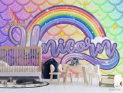 3D Hand-painted Color Rainbow Slogan Wall Mural Wallpaper SWW3587- Jess Art Decoration