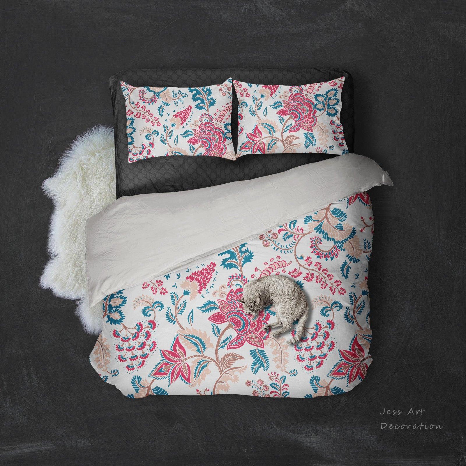 3D Colored Flower Pattern Quilt Cover Set Bedding Set Pillowcases  112- Jess Art Decoration