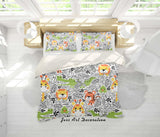 3D Cartoon Forest Animals Quilt Cover Set Bedding Set Pillowcases 91- Jess Art Decoration