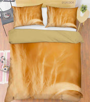 3D Feather Texture Quilt Cover Set Bedding Set Duvet Cover Pillowcases 222- Jess Art Decoration