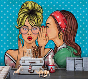 3D Blue Spot Beauty Wall Mural Wallpaper SF16- Jess Art Decoration