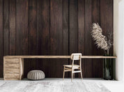 3D Dark Brown Wooden Board Wall Mural Wallpaper GD 2716- Jess Art Decoration