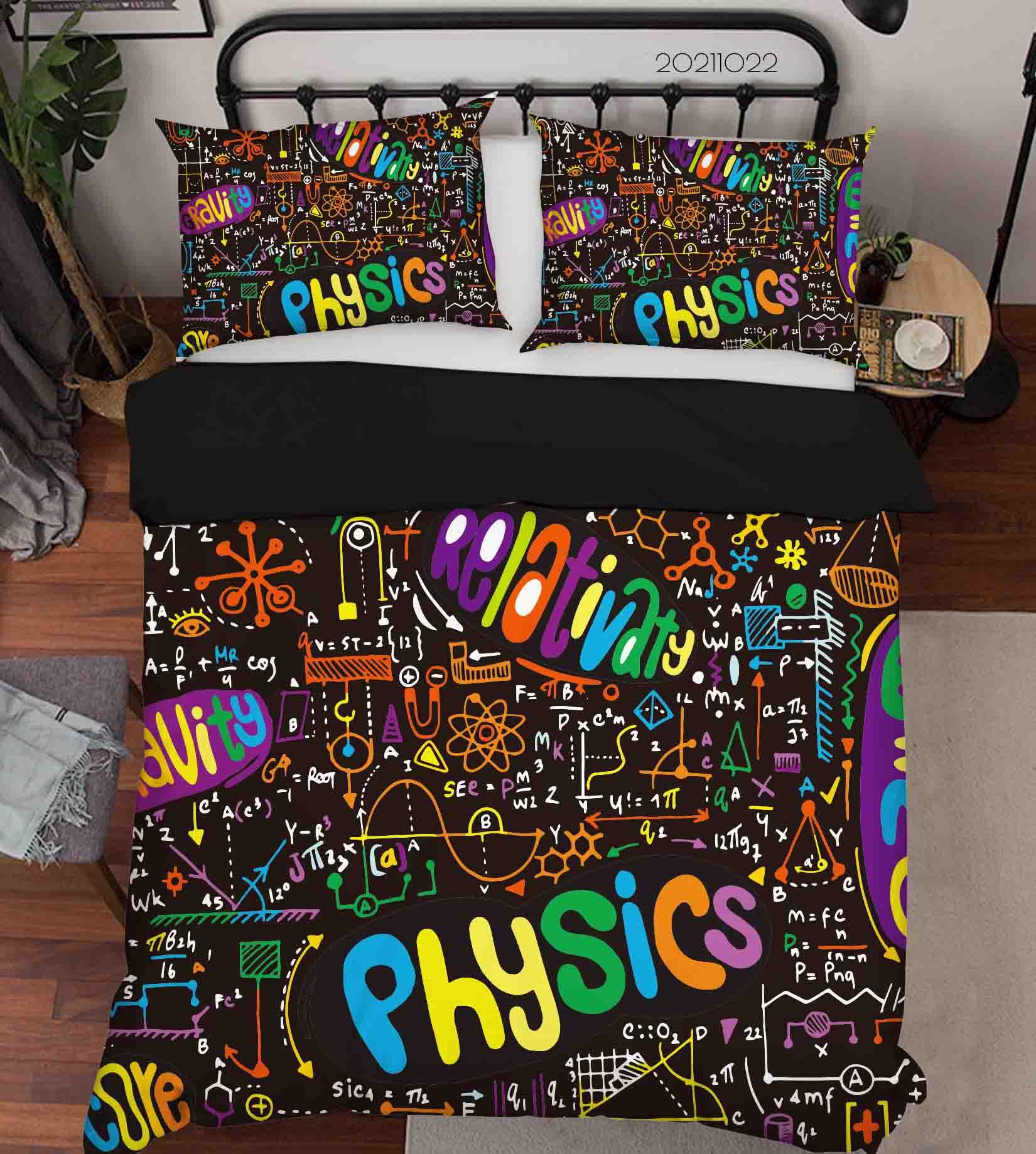 3D Abstract Color Graffiti Quilt Cover Set Bedding Set Duvet Cover Pillowcases 56- Jess Art Decoration