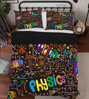 3D Abstract Color Graffiti Quilt Cover Set Bedding Set Duvet Cover Pillowcases 56- Jess Art Decoration