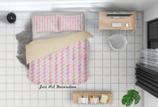 3D Pink Leaves Quilt Cover Set Bedding Set Duvet Cover Pillowcases SF08- Jess Art Decoration