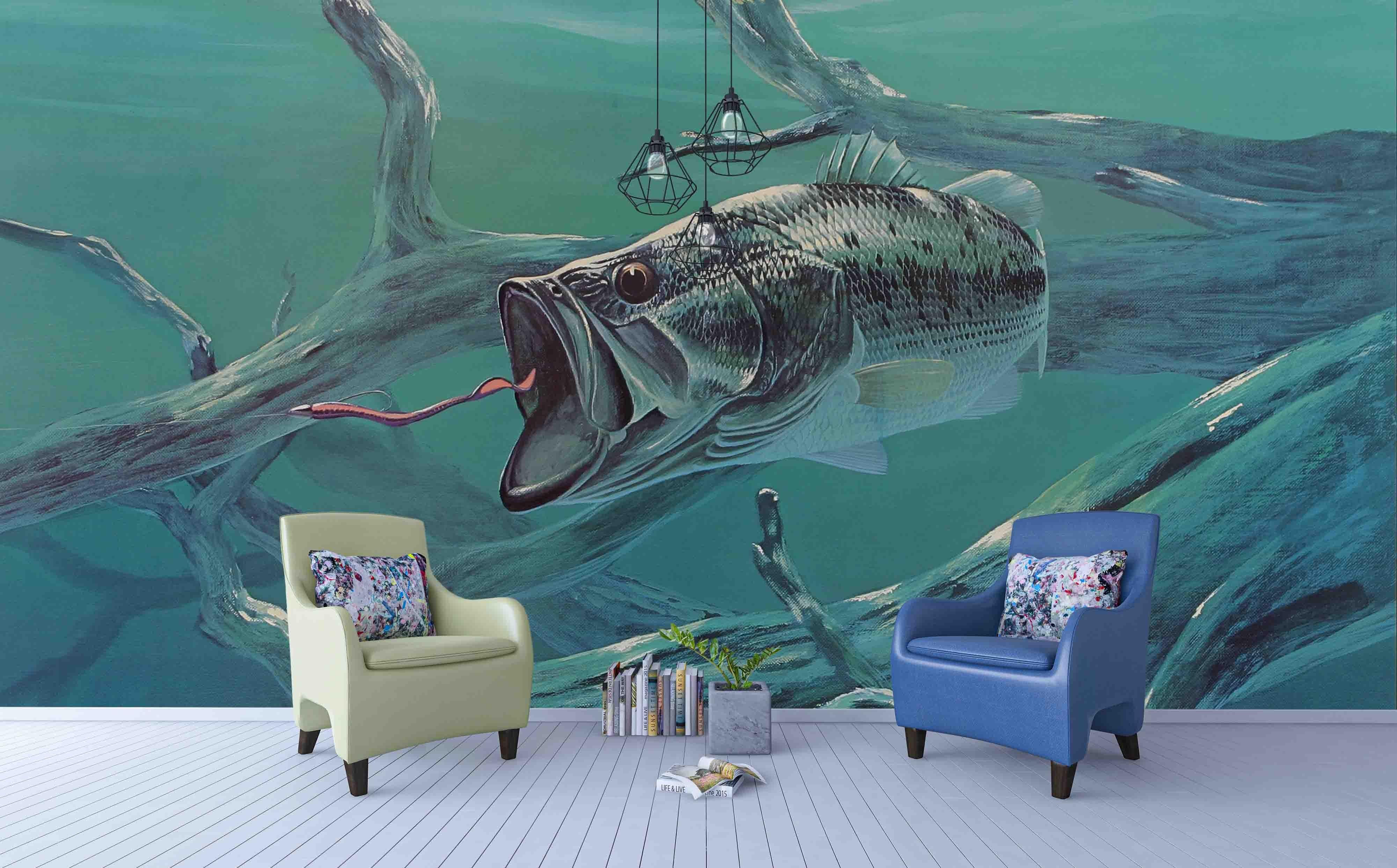 3D Ocean Fish Oil Painting Wall Mural Wallpaper 70- Jess Art Decoration