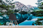 3D Mountain Lake Forest Landscape Wall Mural Wallpaper LQH 648- Jess Art Decoration