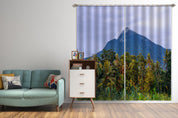 3D Sky Mountain Forest Nature Curtains and Drapes LQH 398- Jess Art Decoration