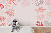 3D Cartoon Hand Drawn Pink Coral Pattern Wall Mural Wallpaper LXL- Jess Art Decoration
