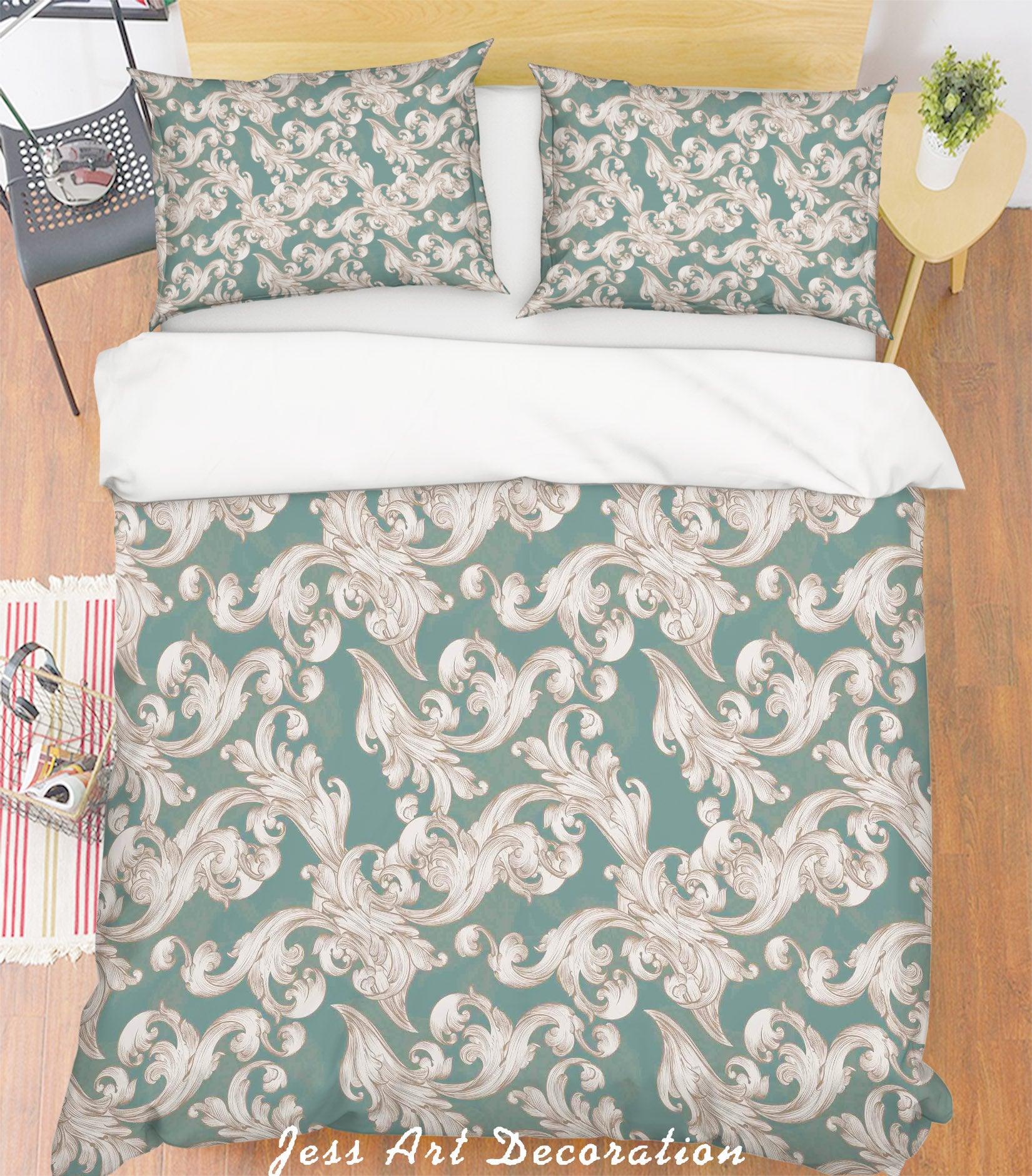 3D Grey Pattern Quilt Cover Set Bedding Set Pillowcases 143- Jess Art Decoration