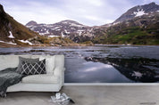 3D Mountain Lake Landscape Wall Mural Wallpaper LQH 741- Jess Art Decoration