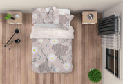 3D Hand Drawn Floral Plant Pattern Quilt Cover Set Bedding Set Duvet Cover Pillowcases LXL- Jess Art Decoration