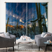 3D Sky Cloud Cactus Curtains and Drapes LQH 37- Jess Art Decoration