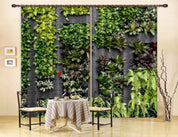 3D Green Plant Wall Curtains and Drapes LQH A600- Jess Art Decoration