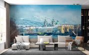 3D European City Building Bridge Scenery Wall Mural Wallpaper GD 2922- Jess Art Decoration