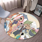 3D Japan Customs Non-Slip Round Rug Mat 113- Jess Art Decoration