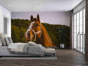 3D Forest Animal Horse Wall Mural Wallpaper LQH 13- Jess Art Decoration
