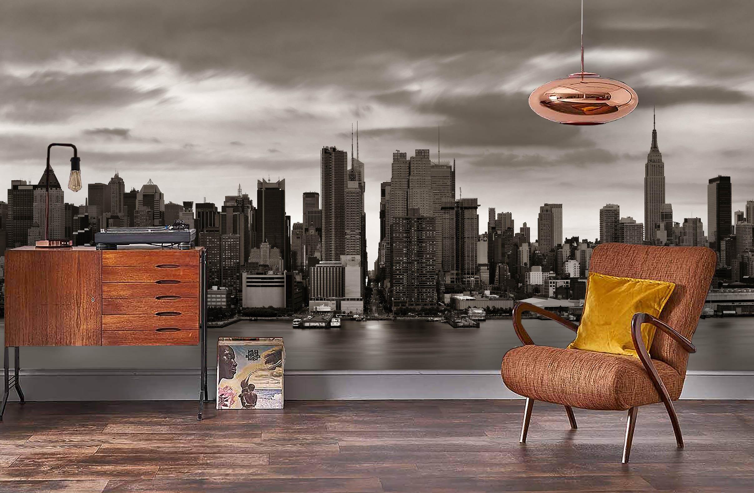 3D Black White City Wall Mural Wallpaper 50- Jess Art Decoration