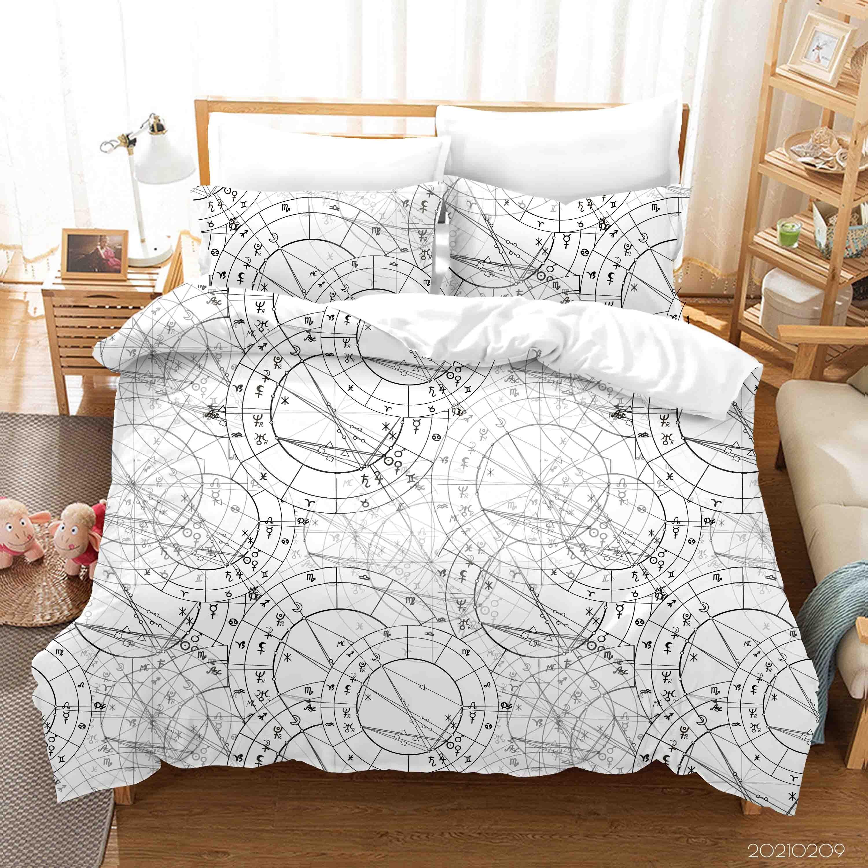 3D Abstract Geometric Pattern Quilt Cover Set Bedding Set Duvet Cover Pillowcases 286- Jess Art Decoration