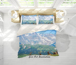 3D Mountain Grassland Elk Quilt Cover Set Bedding Set Pillowcases 15- Jess Art Decoration