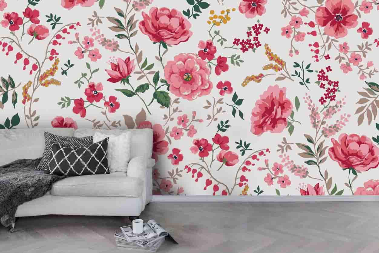 3D Floral Leaves Branch Wall Mural Wallpaper 63- Jess Art Decoration
