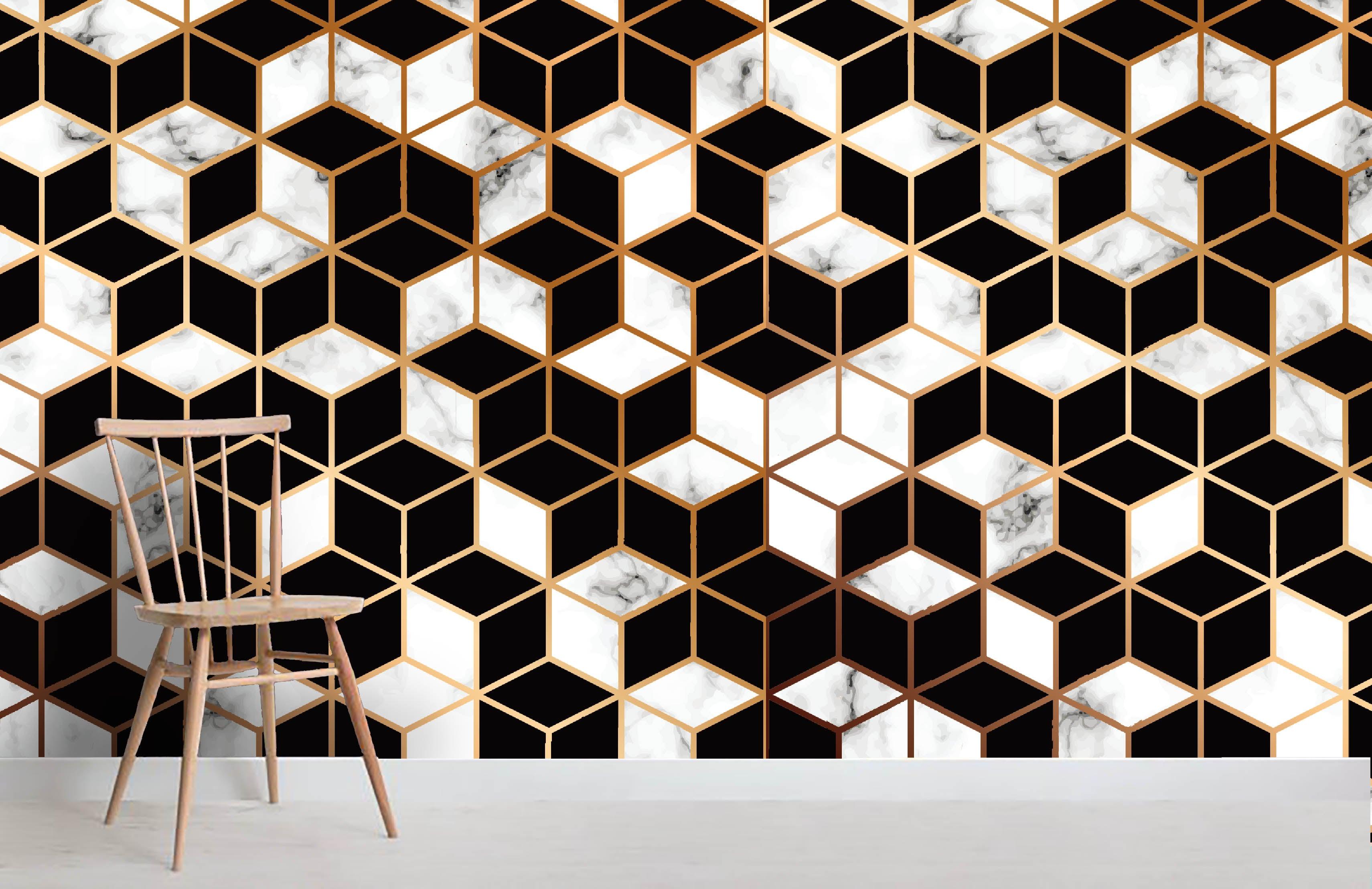 3D Black White Diamond Combination Wall Mural Wallpaper 72- Jess Art Decoration