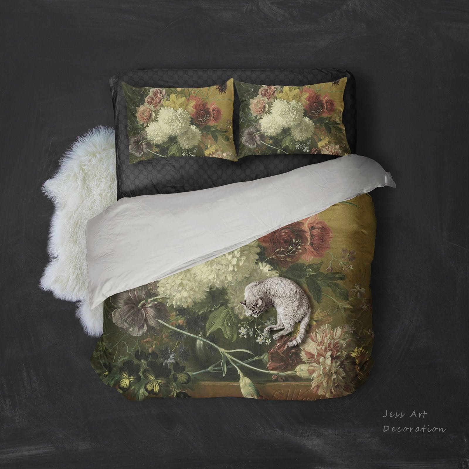 3D Color Flower Oil Painting Quilt Cover Set Bedding Set Pillowcases 47- Jess Art Decoration