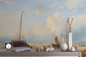 3D Nordic Sailboat Oil Painting Wall Mural Wallpaper 13- Jess Art Decoration