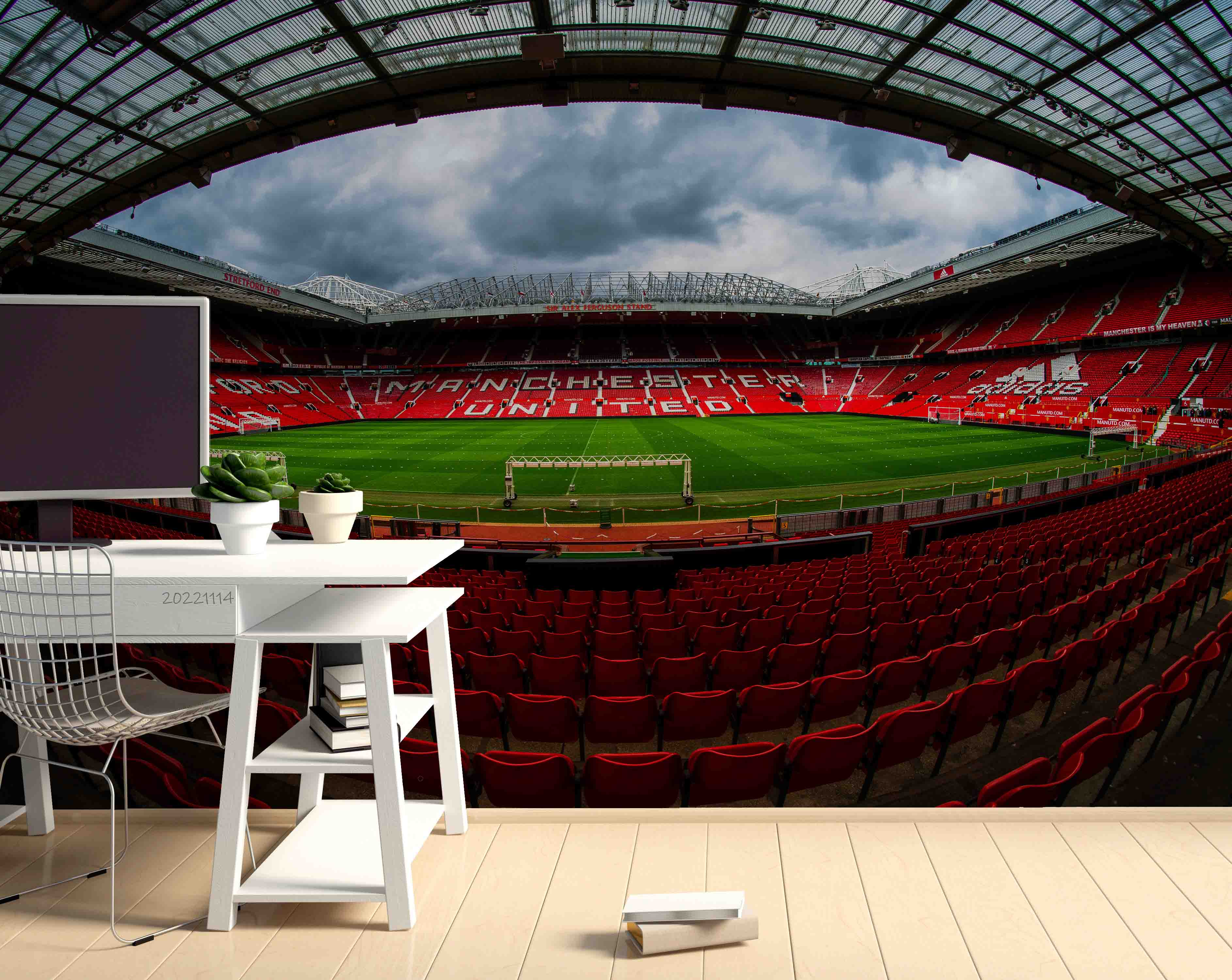 3D UK Old Trafford Football Stadium Wall Mural Wallpaper GD 167- Jess Art Decoration