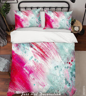 3D Abstract Color Graffiti Quilt Cover Set Bedding Set Duvet Cover Pillowcases 94- Jess Art Decoration